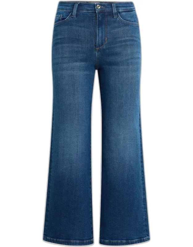 The Ruby Mid-rise Wide-leg Denim Jeans