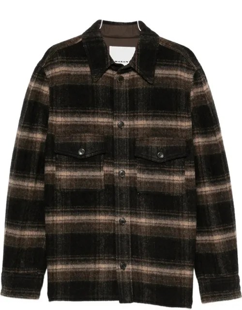 Check-pattern Shirt Jacket