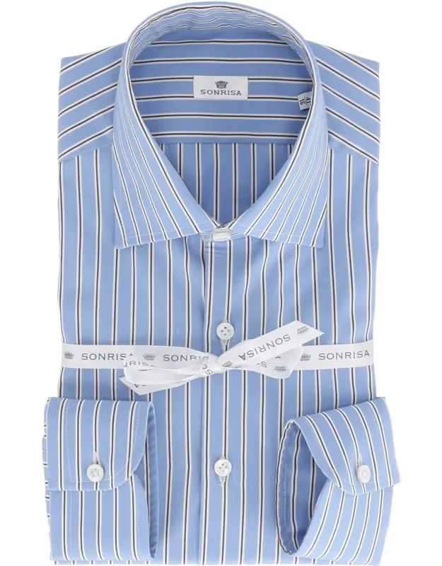 Classic Long-sleeve Striped Shirt