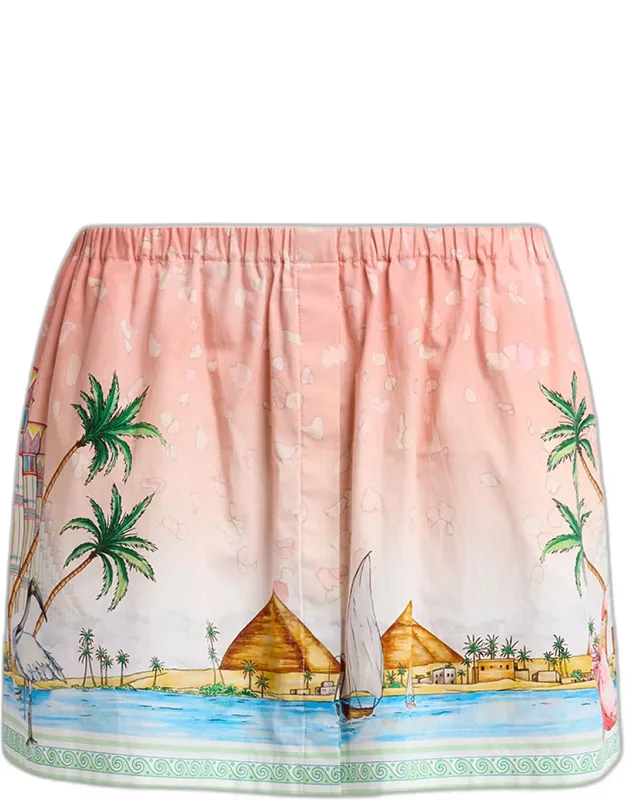 Ethereal Cotton Poplin Mini Skirt
