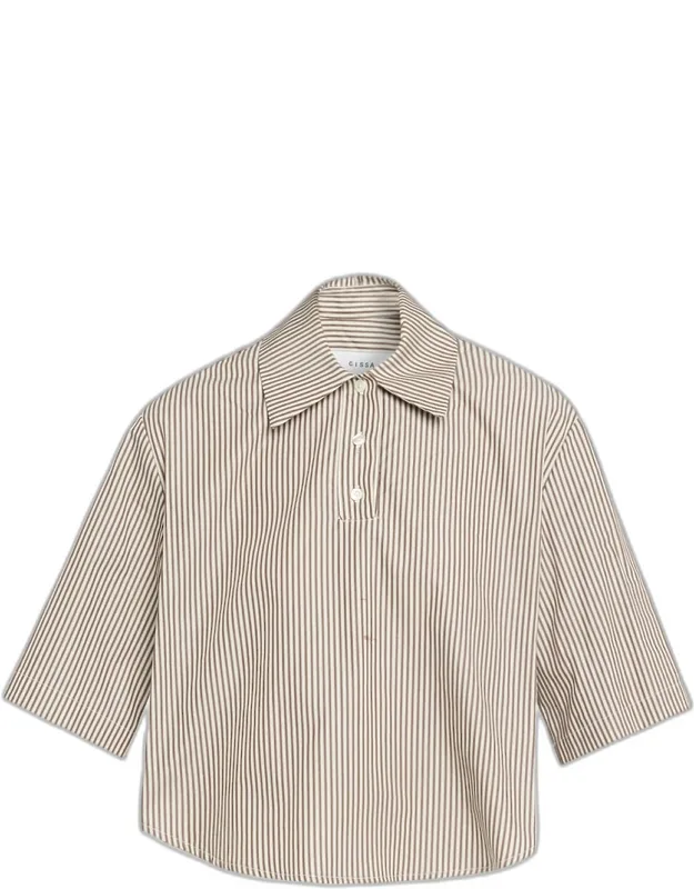 Striped Cotton Polo Shirt