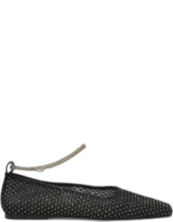 Crystal Mesh Ballet Flats