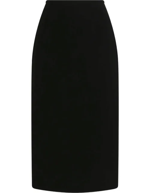 Double Wool Crêpe Skirt