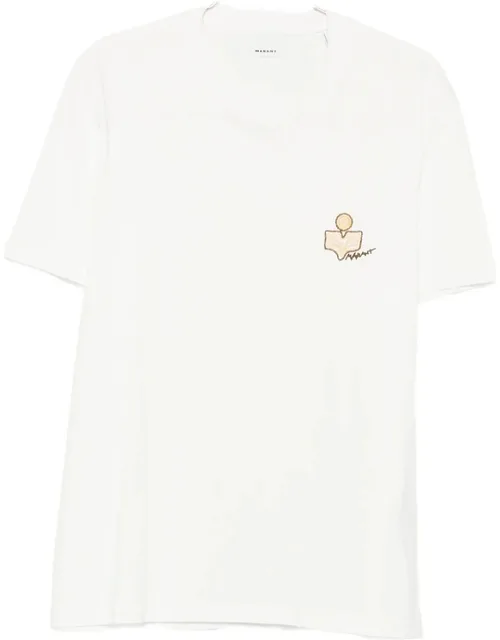 Logo-embroidered T-shirt