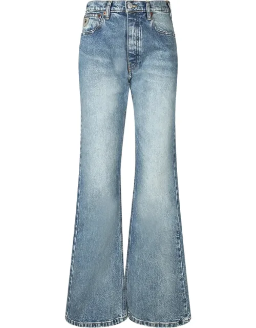 Faded Flared Jeans