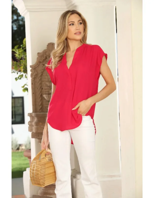 Woven Dolman Top