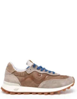 Leather-blend Suede Sneakers