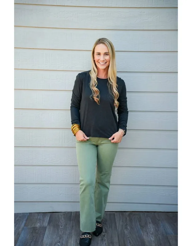 High Rise Ankle Flare Jeans