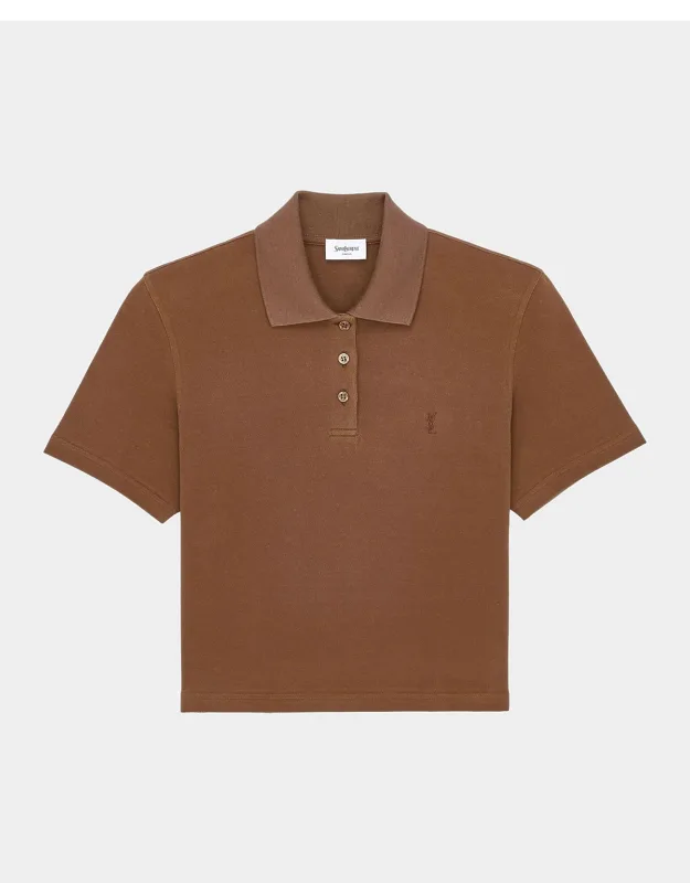 Cropped Polo Shirt