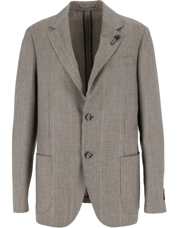 Checkered Tailored Blazer