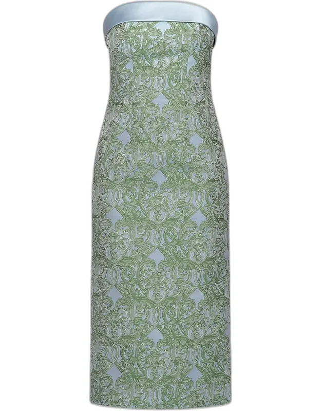 Floral Tea-length Dress
