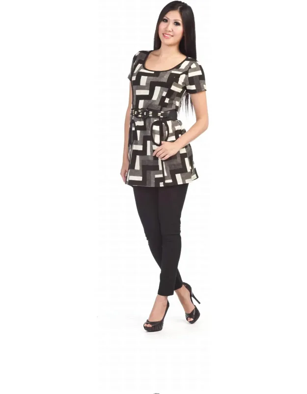 Geometric Print Dress