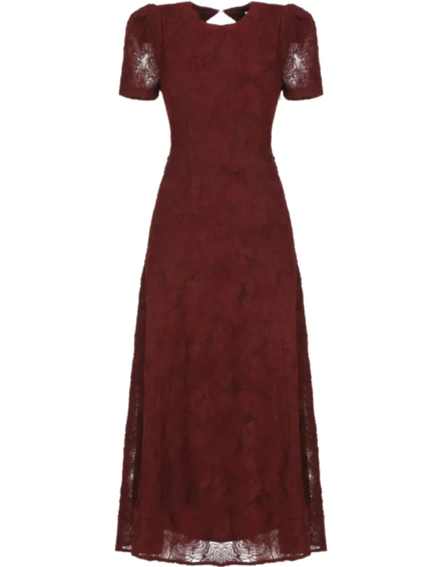 Maxi Dress With All-over Fabric Roses