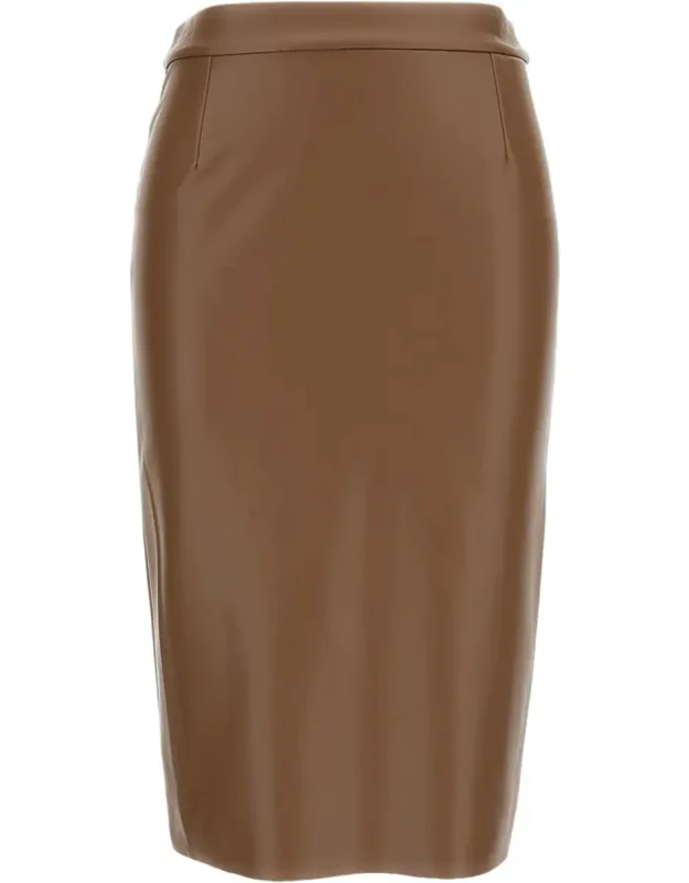 High-waist Knee-length Skirt