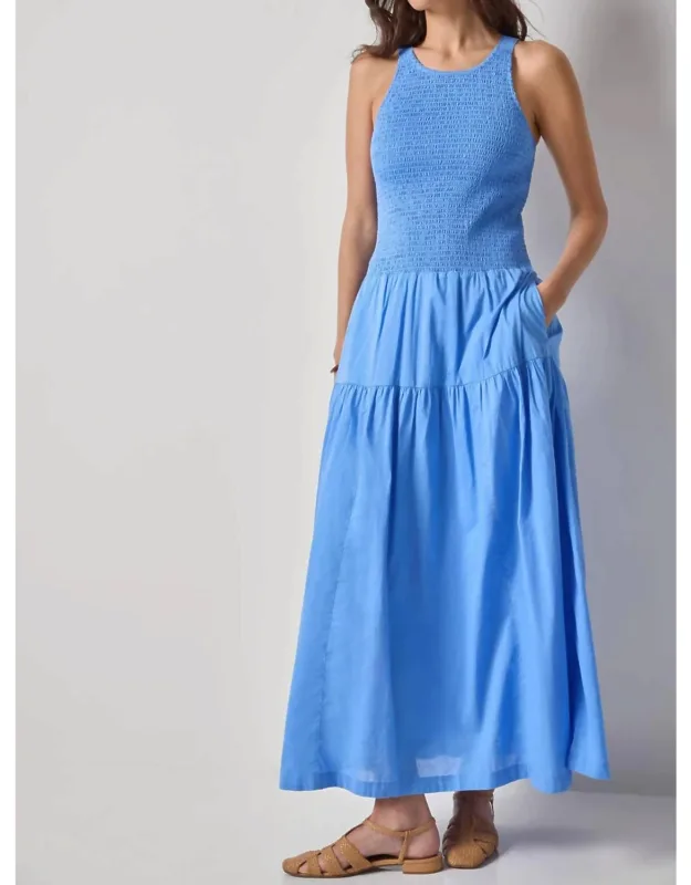 Smocked Bodice Maxi Dress