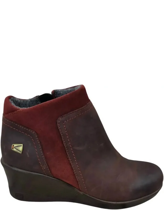 Wedge Zip Ankle Boots