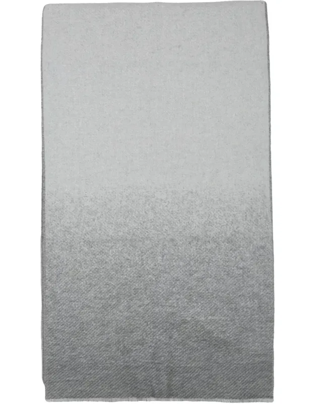 Light Grey Virgin Wool Scarf