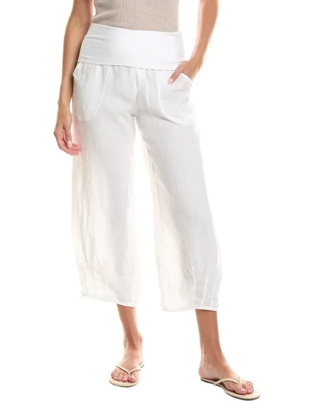 Linen Crop Pants
