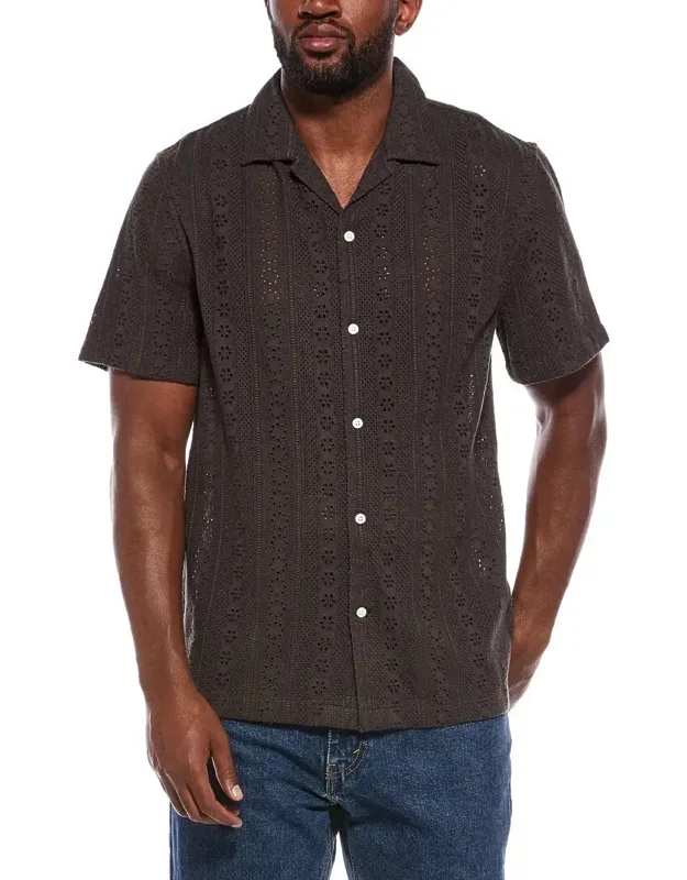 Camp Collar Short Sleeve Shirt