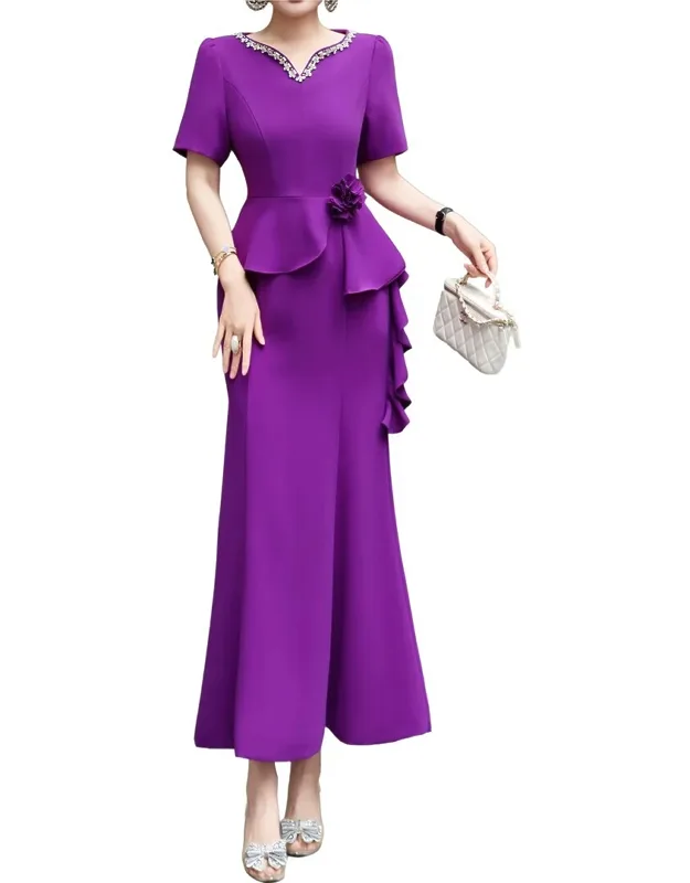 Short Sleeve Maxi Dress