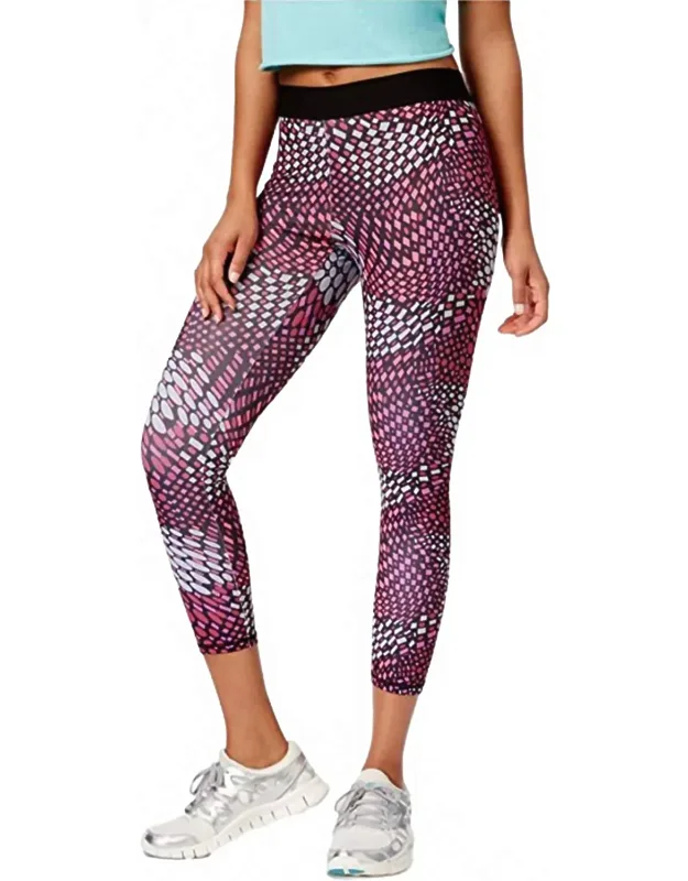 Exposed Waistband Active Capri Leggings
