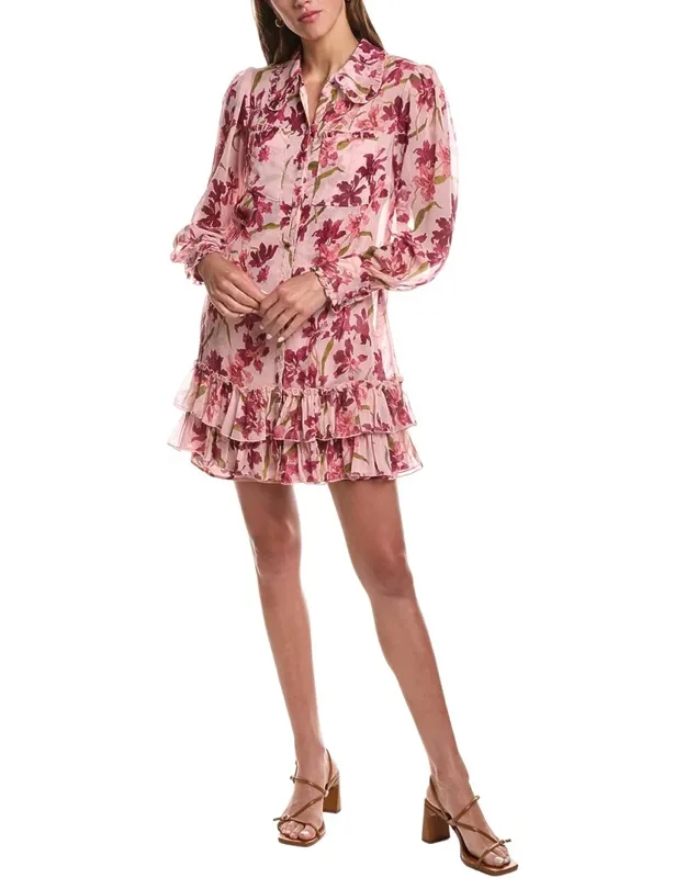 Trailing Hibiscus Mini Dress