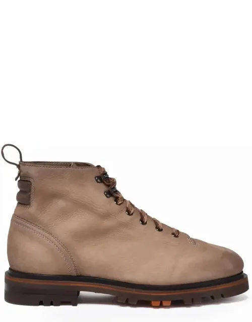 Nubuck Lace-up Boots