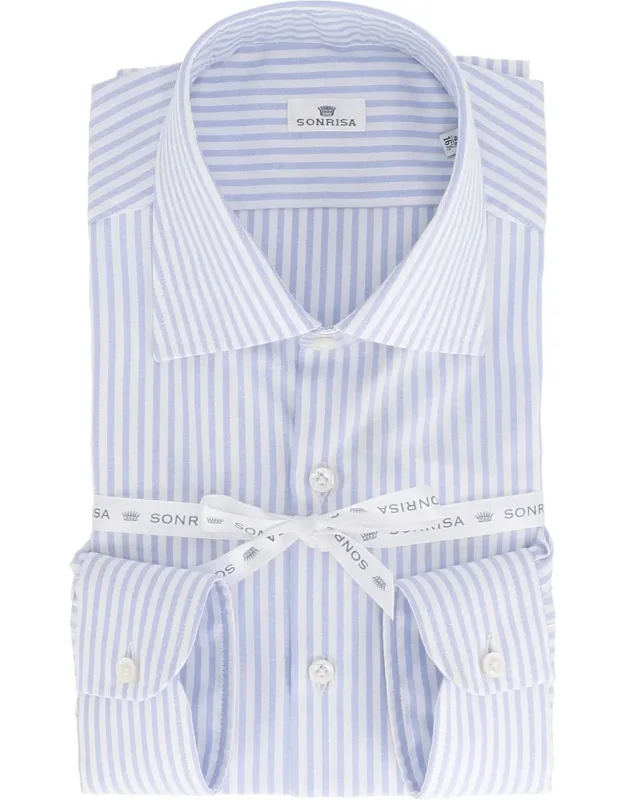Classic Vertical Stripe Dress Shirt