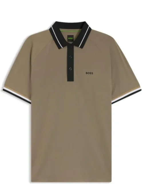 Active Slim-fit Polo Shirt With Branded Details
