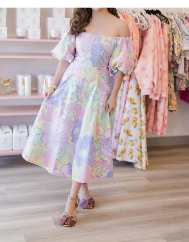 Off Shoulder Maxi Dress