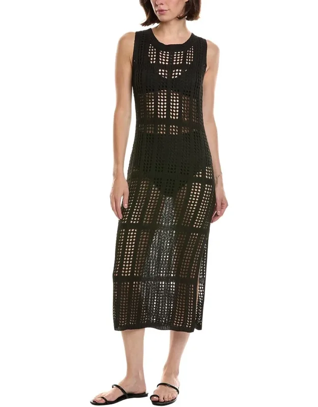 Colum Pattern Knit Tank Dress