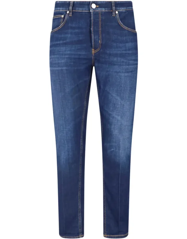 Reggae Cotton Denim Straight-leg Jeans
