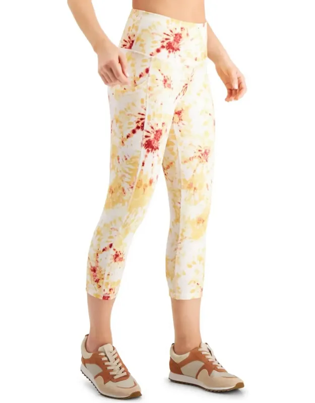 Activewear Printed Cropped Leggings