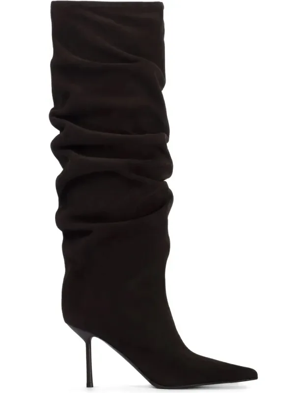 Mid-calf Slouchy Boots
