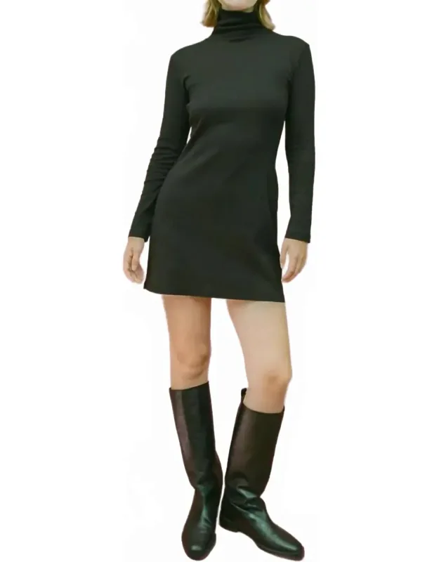 Bellevue Turtleneck Long Sleeve Mini Dress