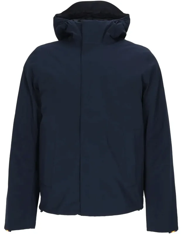 Padded Jacket With High Collar And Concealed Closure