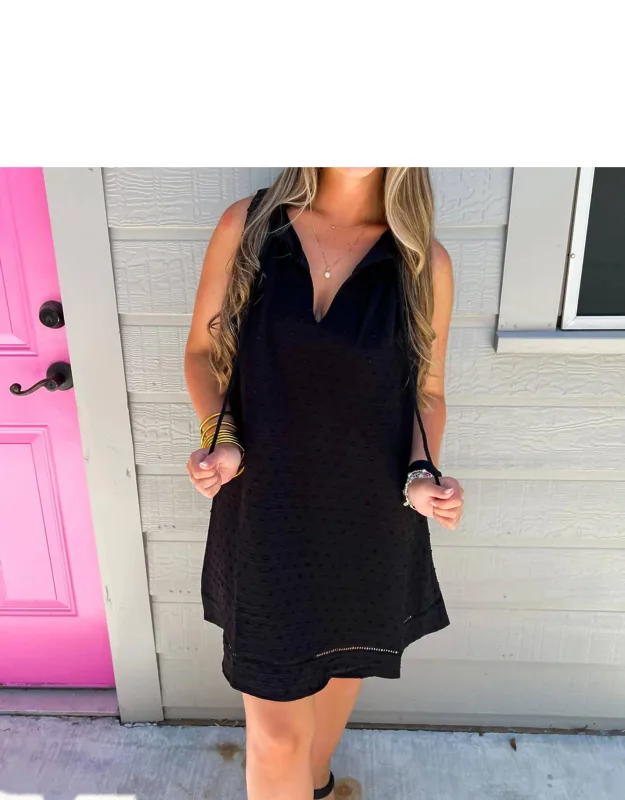 Textured Sleeveless Dress