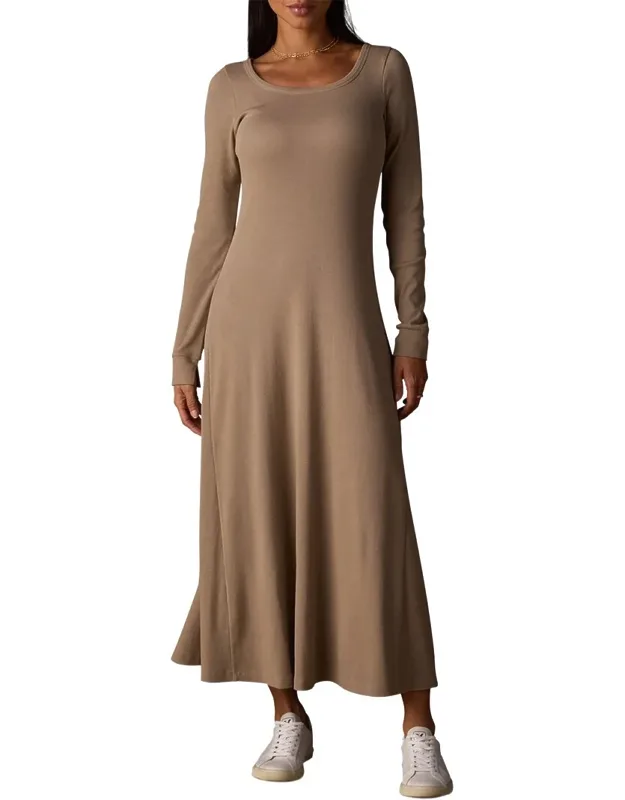 Ribbed Midi Dress