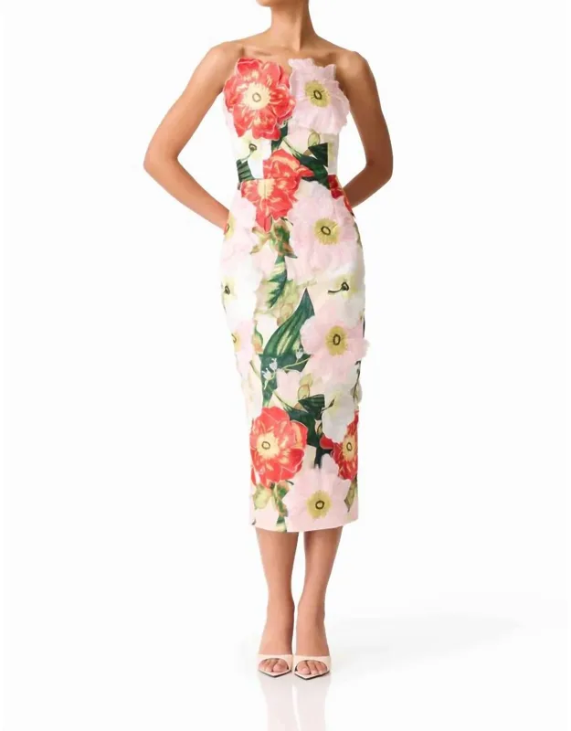 Solara Strapless Midi Dress