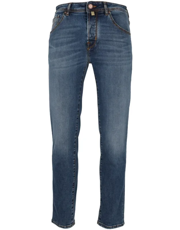 Cropped Slim Fit Jeans