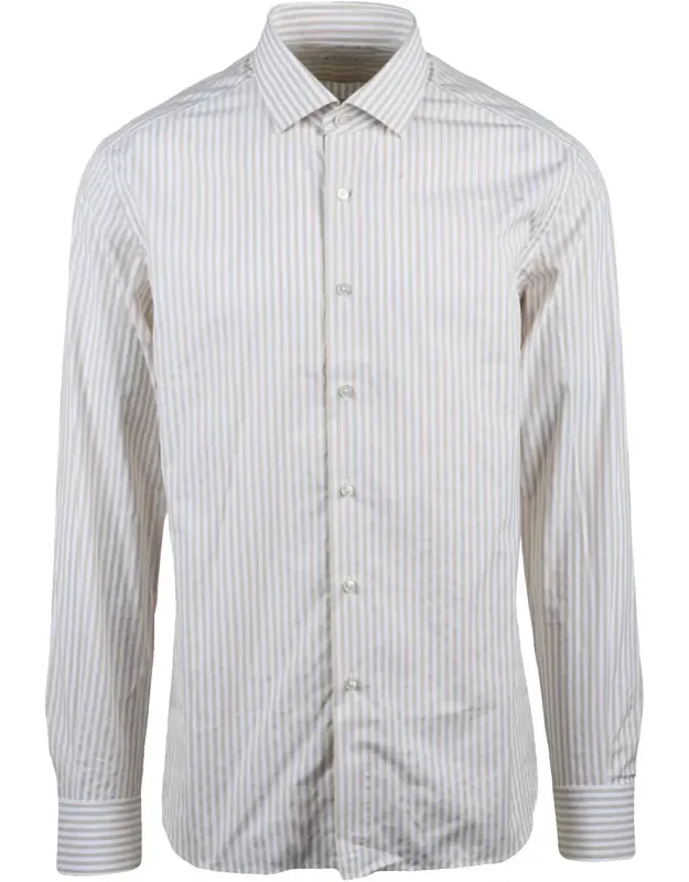 Cotton Two-tone Shirt