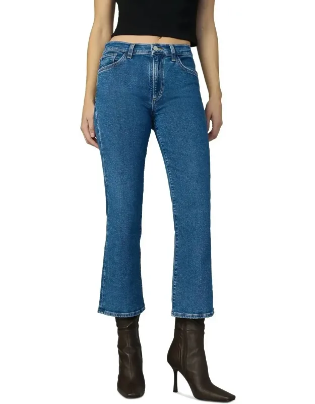 Callie Cropped Bootcut Jeans With High-rise Fit And 5-pocket Styling