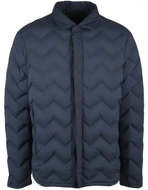Chevron-patterned Down Jacket