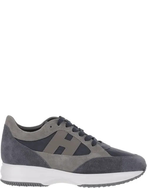 Multi-tone Suede And Mesh Sneakers