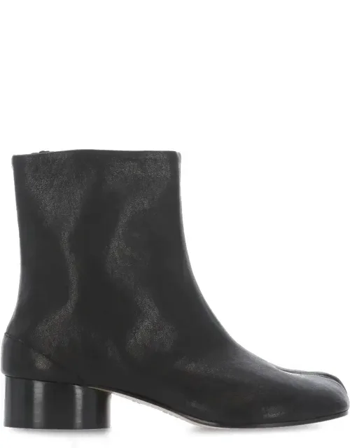 Tabi Low-heel Leather Boots