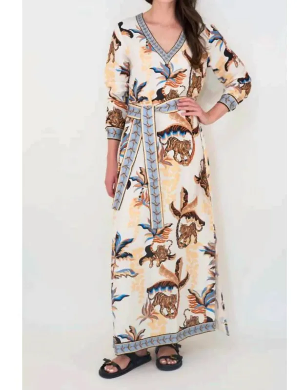 Bali Tiger Long Dress