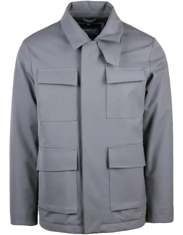 Structured Kasugai Coat With Quilted Interior And Functional Design