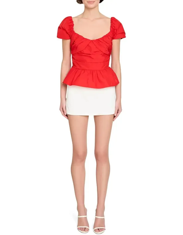 Dorian Peplum Top