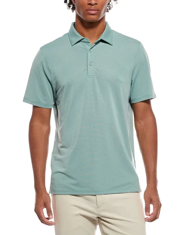 Dobby Jacquard Tech Pique Sport Fit Polo Shirt