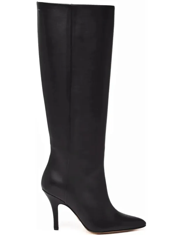 Leather Pointed Boots